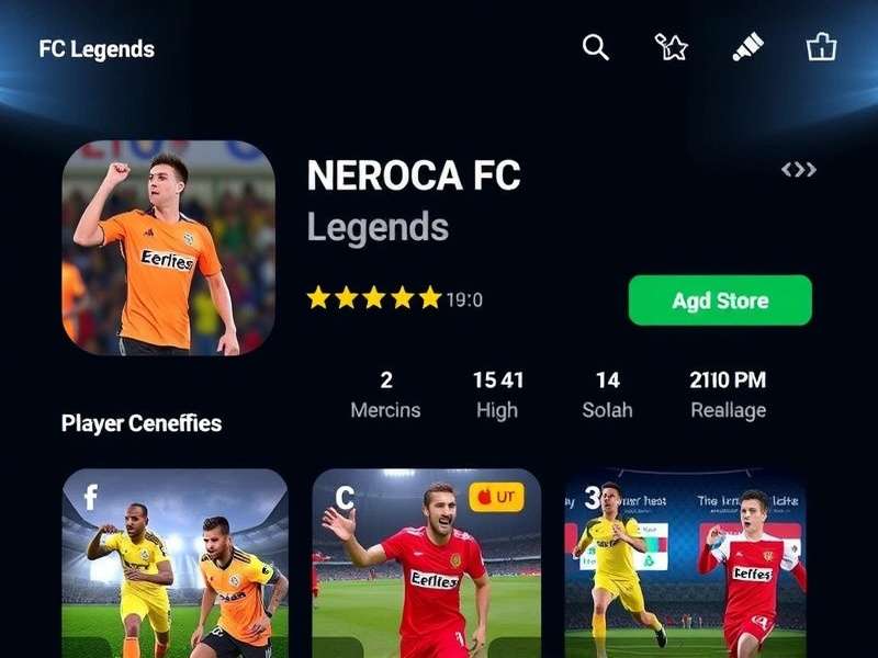 Screenshot of NEROCA FC Legends player reviews and high ratings on app stores